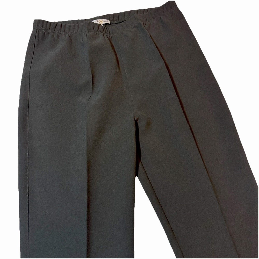 Made In Italy Designer Giuly Joy Stretch Pull on Trouser Pants High Rise S M‎